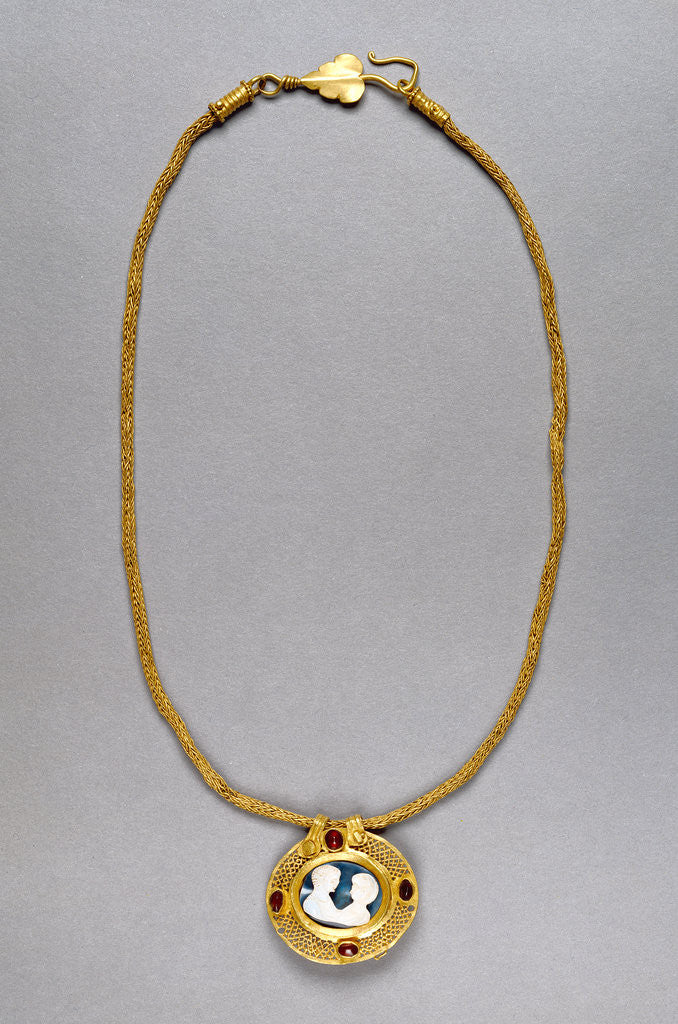 Detail of Necklace with Cameo Pendant by Anonymous