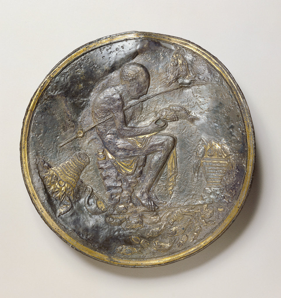 Detail of Plate with Relief Decoration by Anonymous