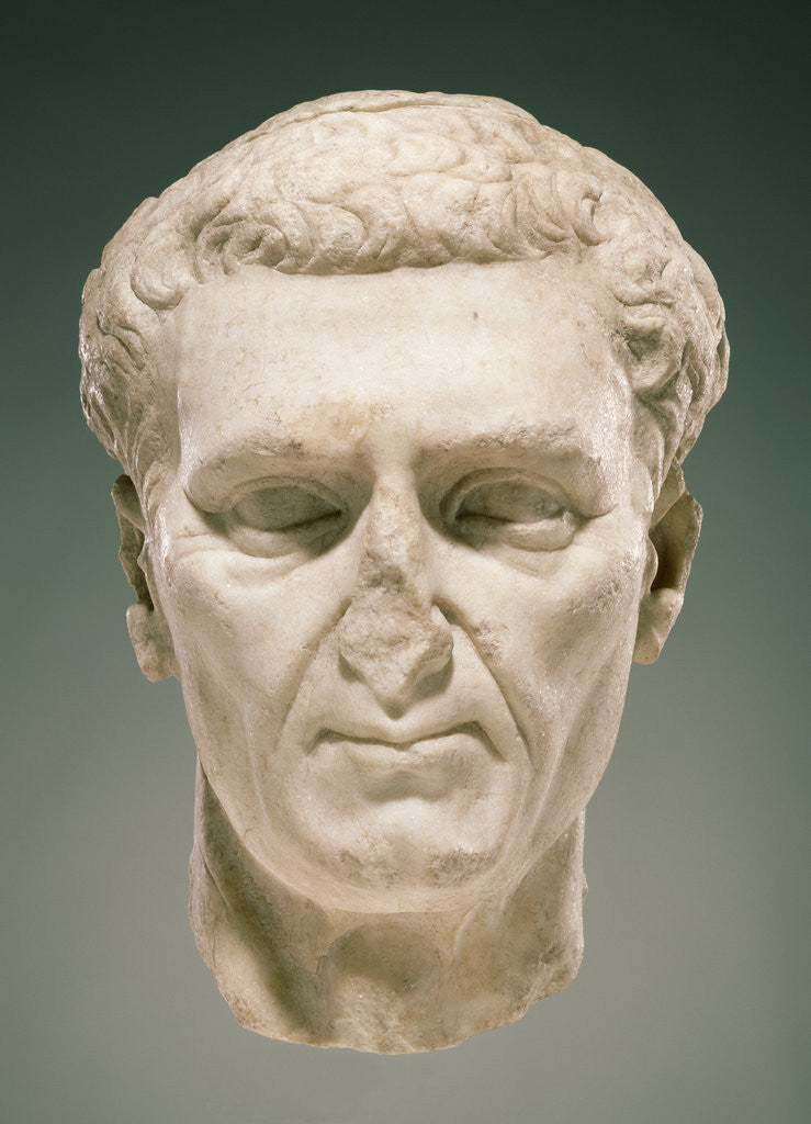 Detail of Portrait Head of Nerva by Anonymous
