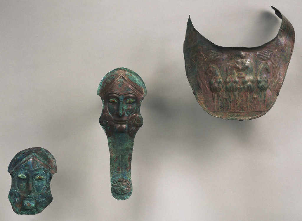 Detail of Group of Armor for Horses: Prometodpidia (2) and Breastplates (2) by Anonymous