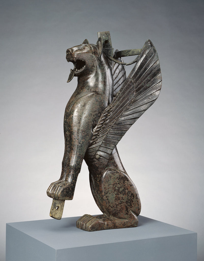 Detail of Furniture Support Representing a Winged Feline by Anonymous
