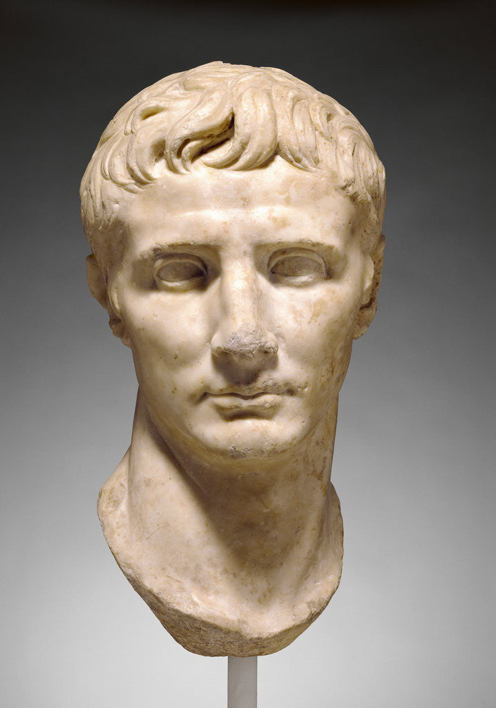 Detail of Portrait Head of Augustus by Anonymous