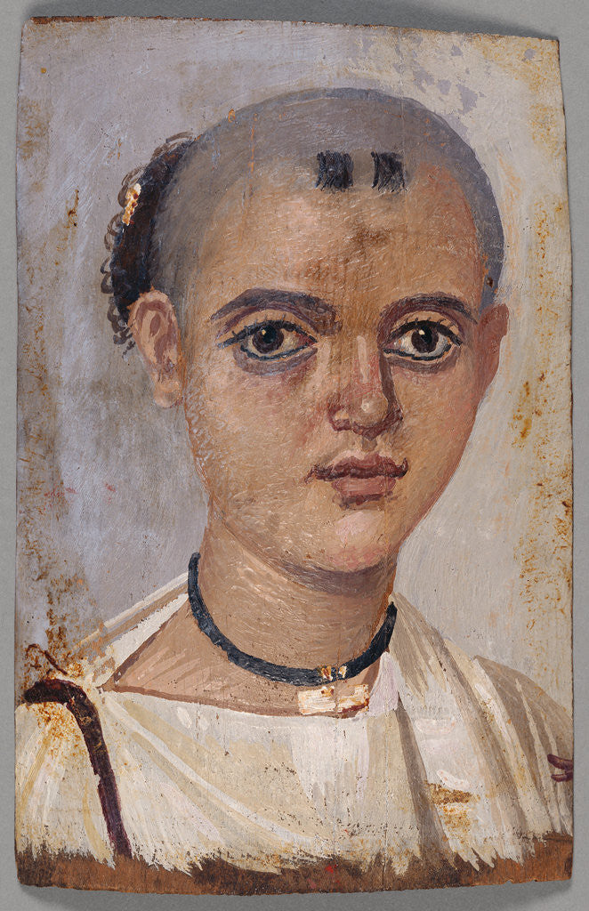 Detail of Mummy Portrait of a Youth by Anonymous