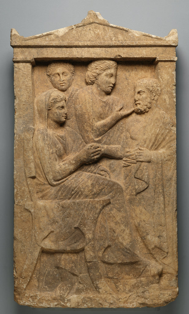 Detail of Grave Naiskos of Sime by Anonymous