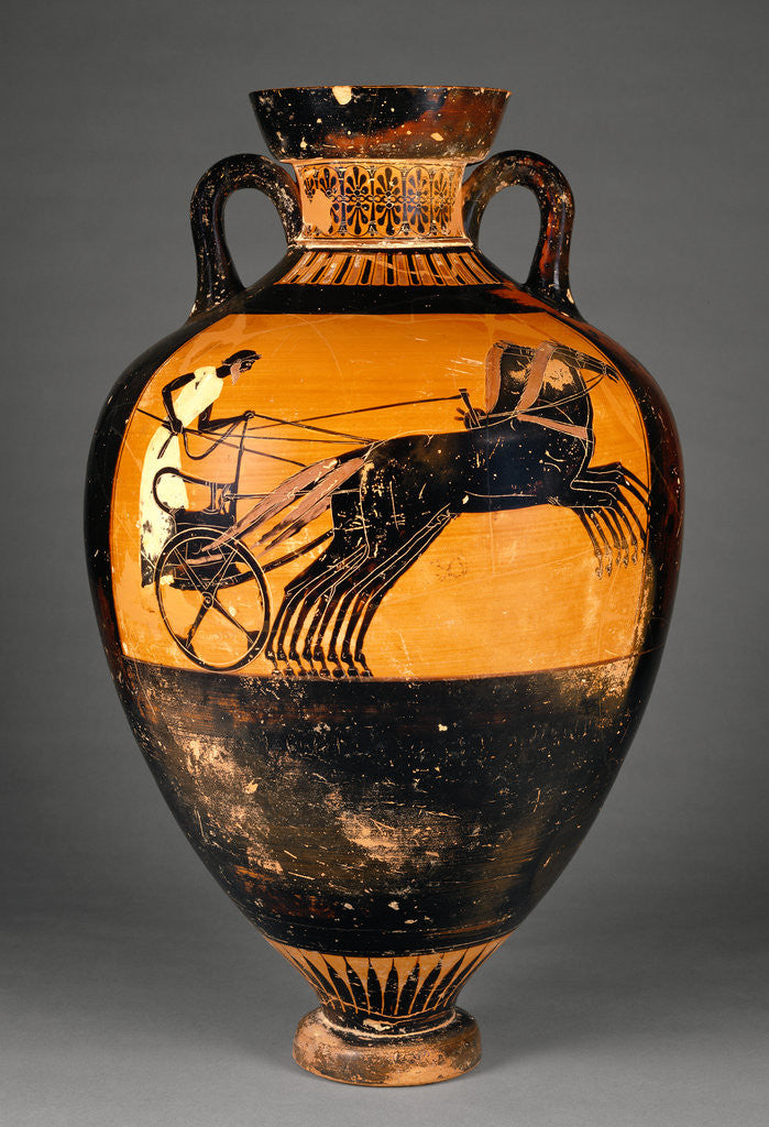 Detail of Attic Panathenaic Amphora by Kleophrades Painter