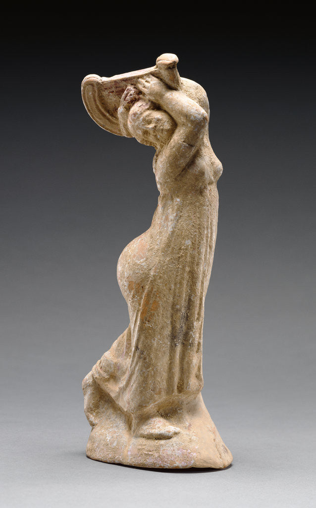 Detail of Statuette of a Dancer Playing the Lyre by Anonymous