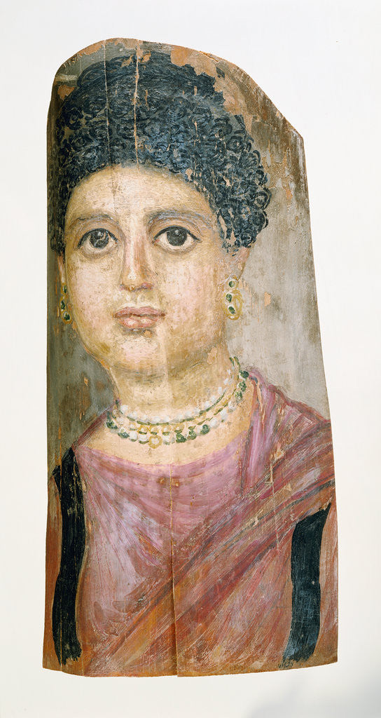 Detail of Mummy Portrait by Malibu Painter