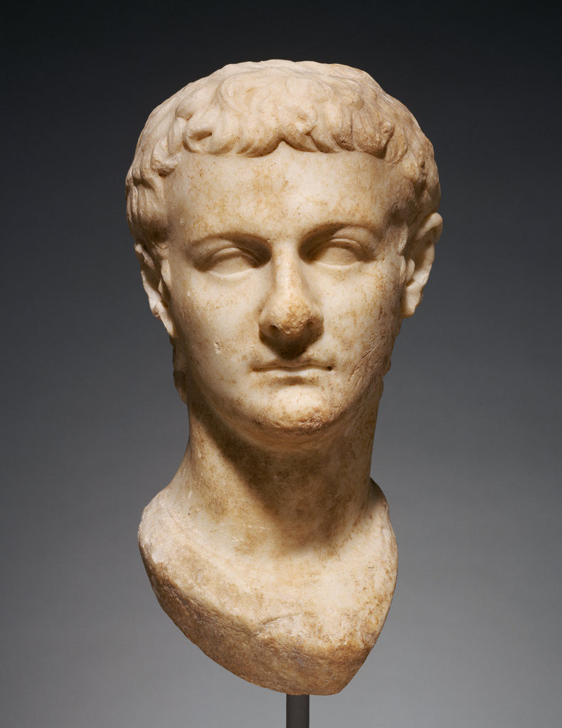 Detail of Portrait Head of Caligula by Anonymous
