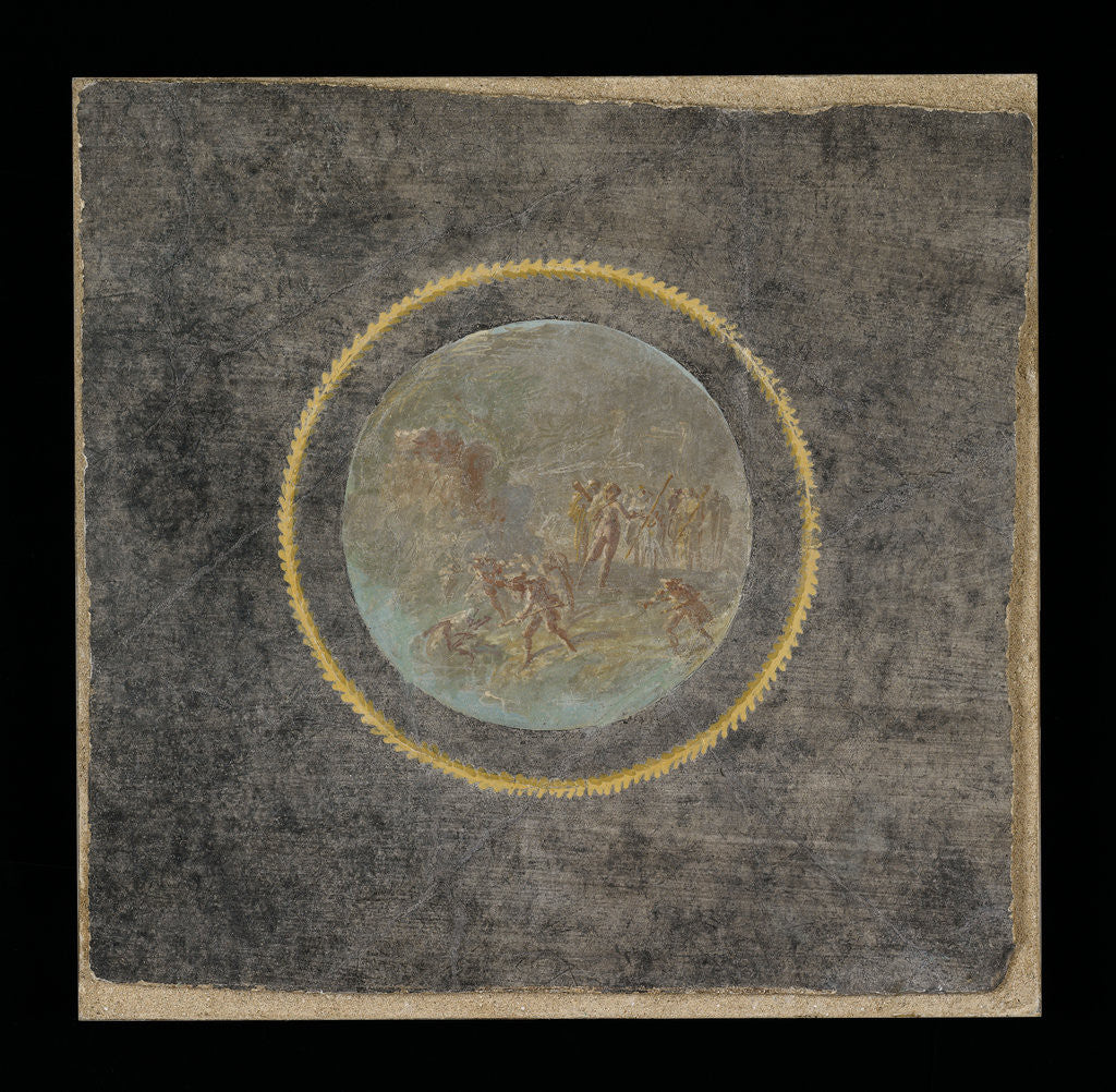 Detail of Fresco Fragment with Herakles and Hesione by Anonymous