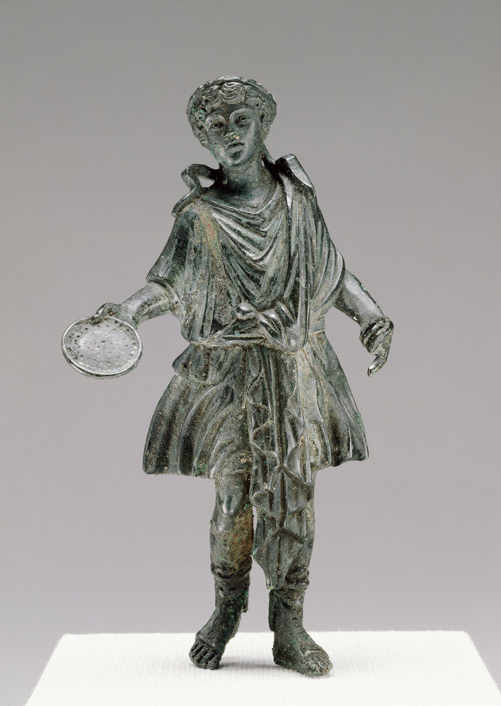 Detail of Statuette of a Lar by Anonymous