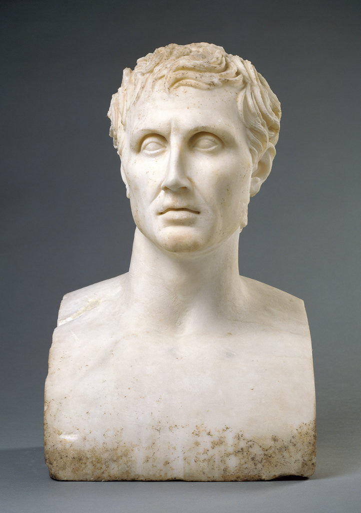 Detail of Herm of Menander by Anonymous