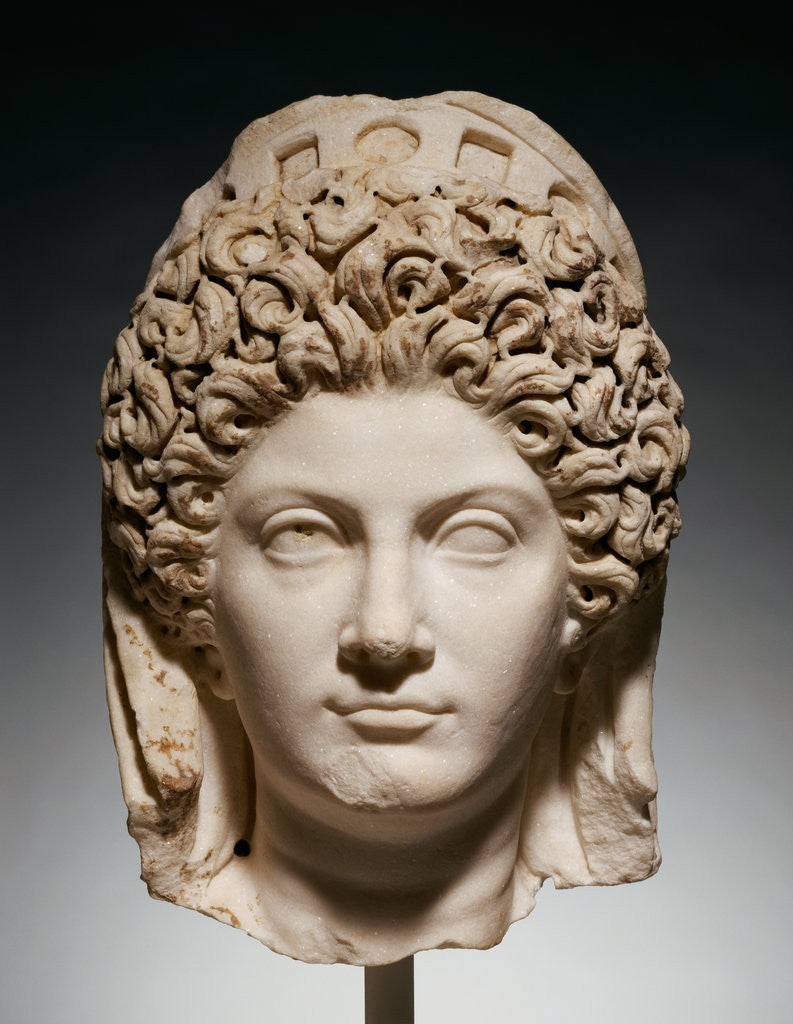 Detail of Portrait Head of Julia Titi by Anonymous