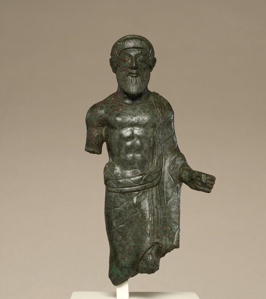 Detail of Statuette of a Bearded Man, Probably Tinia by Anonymous