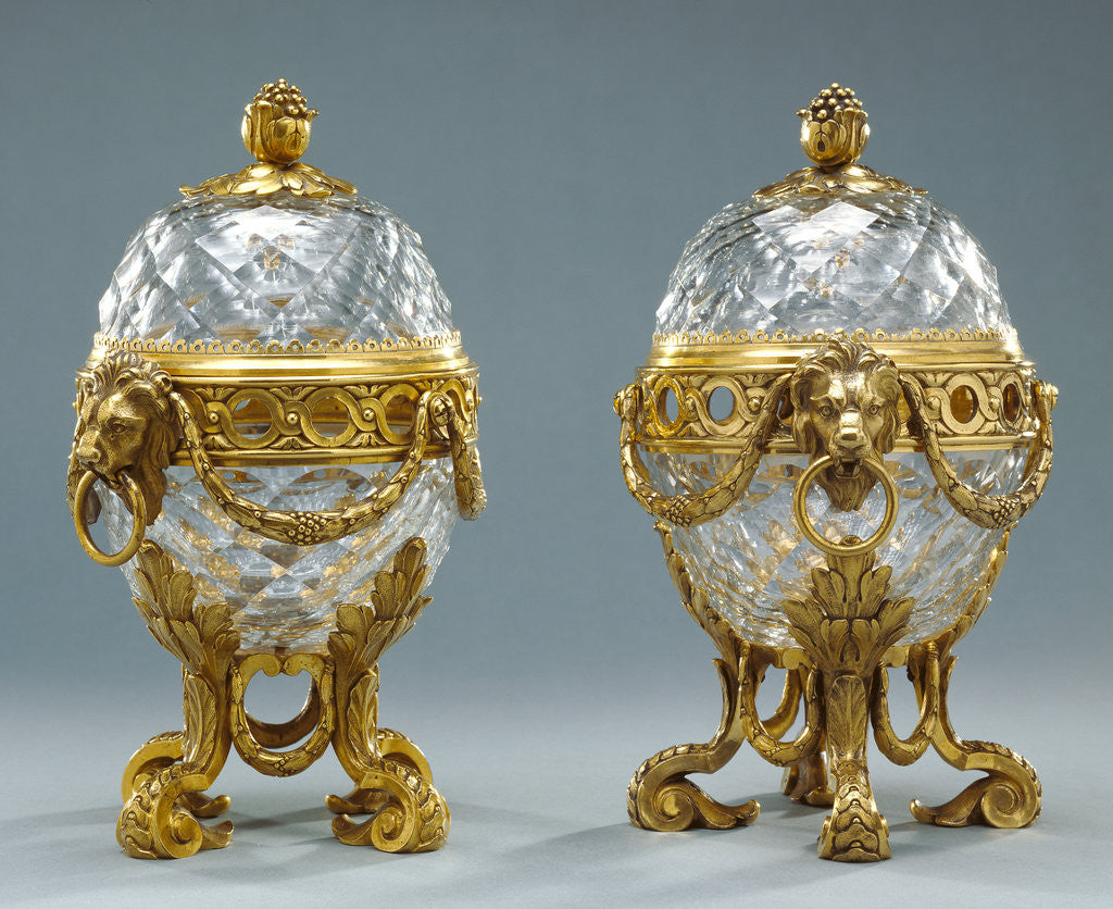 Detail of Pair of Lidded Bowls by Anonymous