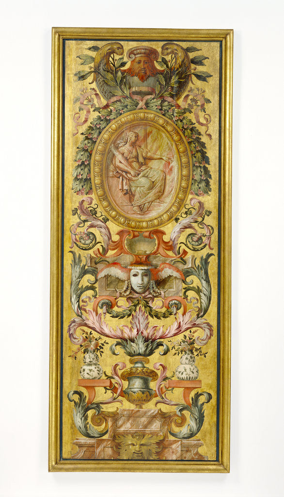 Detail of One painted panel by Anonymous