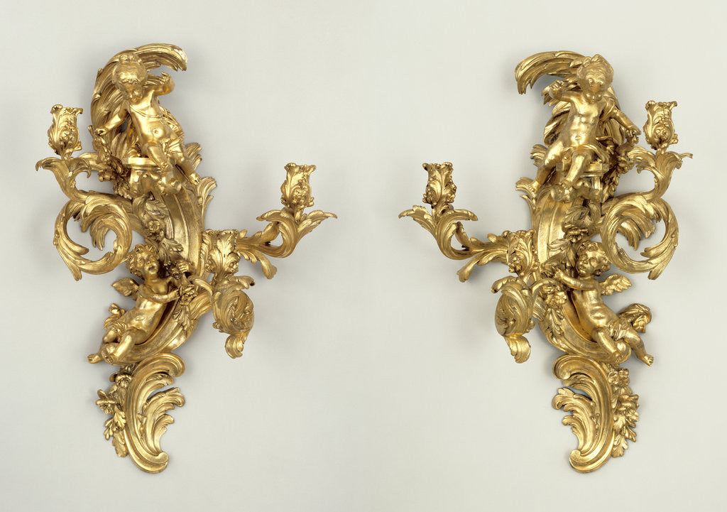 Detail of Pair of Wall Lights by Anonymous