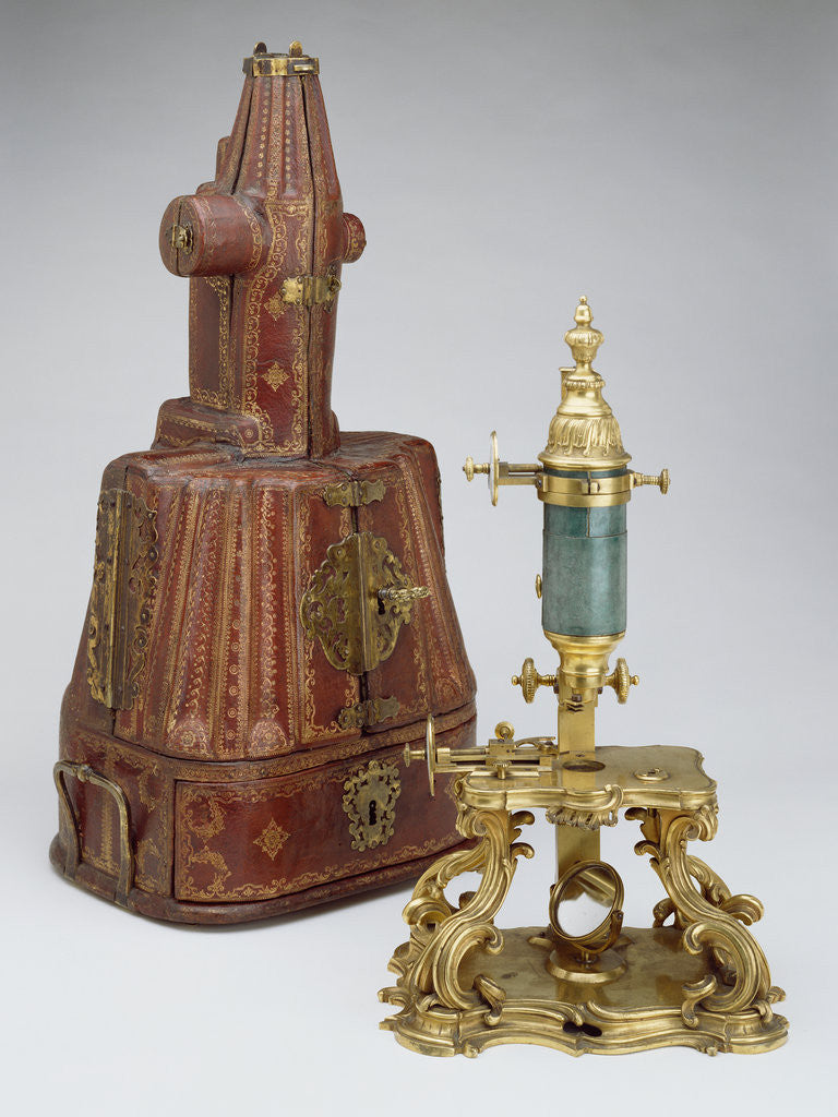 Detail of Compound Microscope and Case by Anonymous