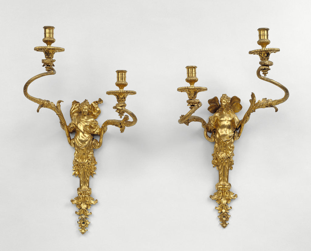 Detail of Pair of Wall Lights by Anonymous