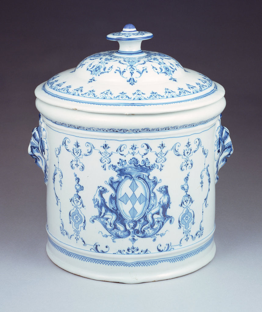 Detail of Lidded Jar by Joseph Olerys Manufactory