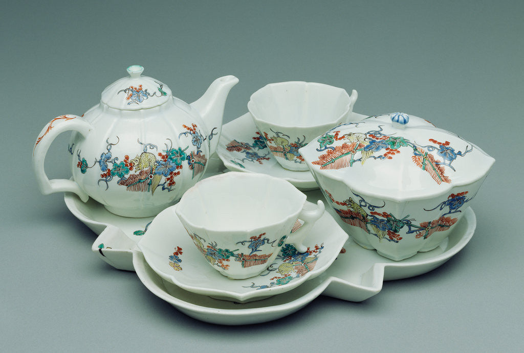 Detail of Tea Service by Chantilly Porcelain Manufactory