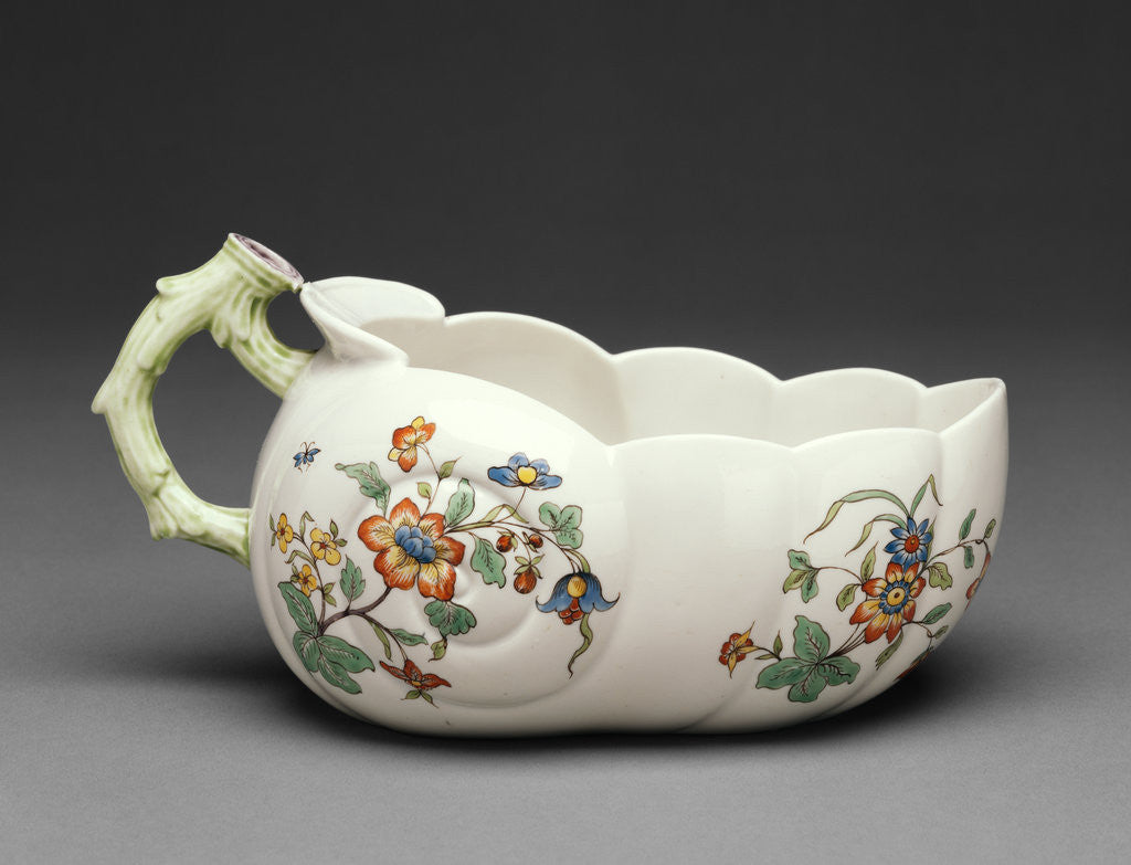 Detail of Chamber Pot (Bourdaloue) by Chantilly Porcelain Manufactory