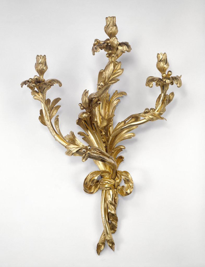 Detail of Four Wall Lights (Two pairs) by François-Thomas Germain