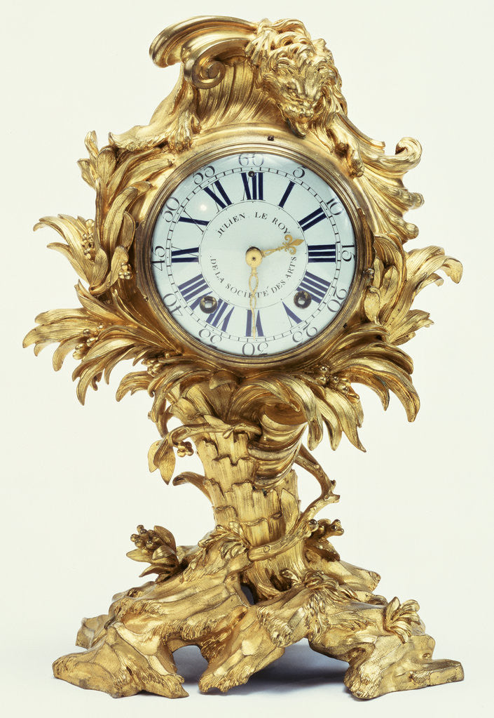 Detail of Mantel Clock by Julien Le Roy