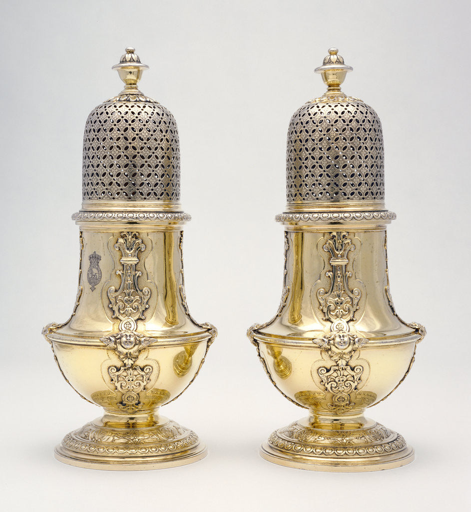 Detail of Pair of Sugar Castors by Paul de Lamerie
