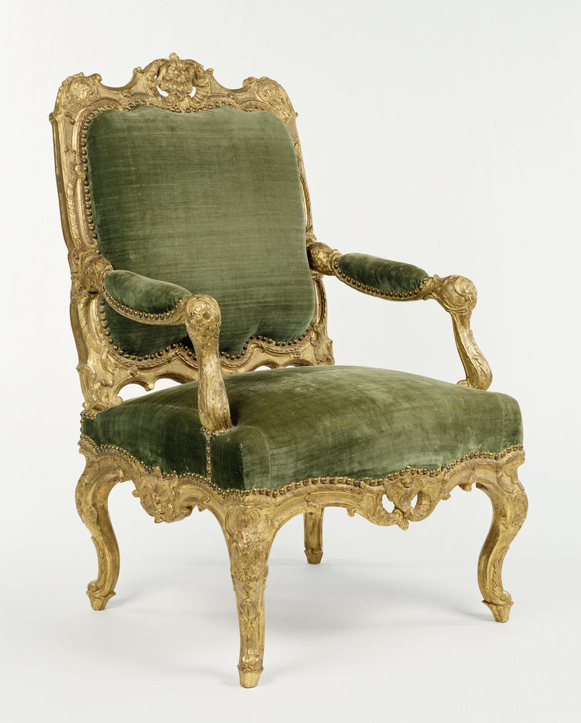Detail of Armchair (Fauteuil à la reine) by Anonymous