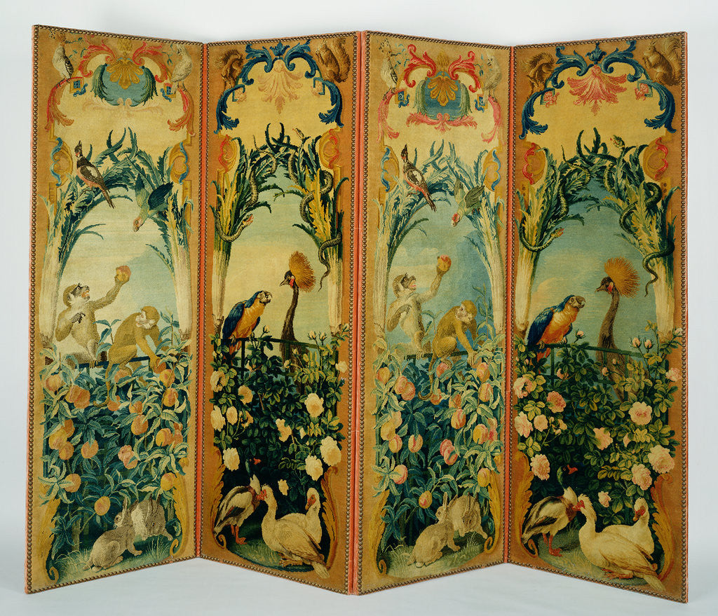 Four-Panel Screen (paravent) by Anonymous