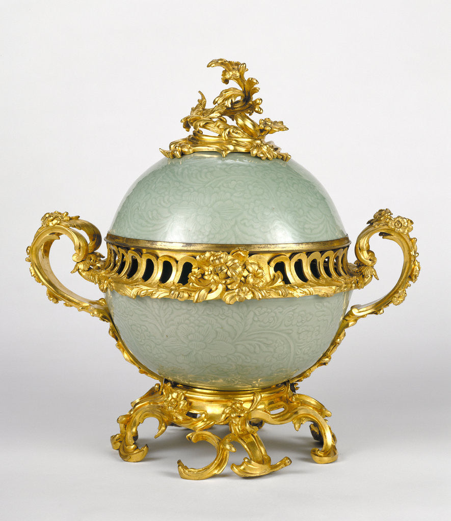 Detail of Mounted Lidded Bowl by Anonymous