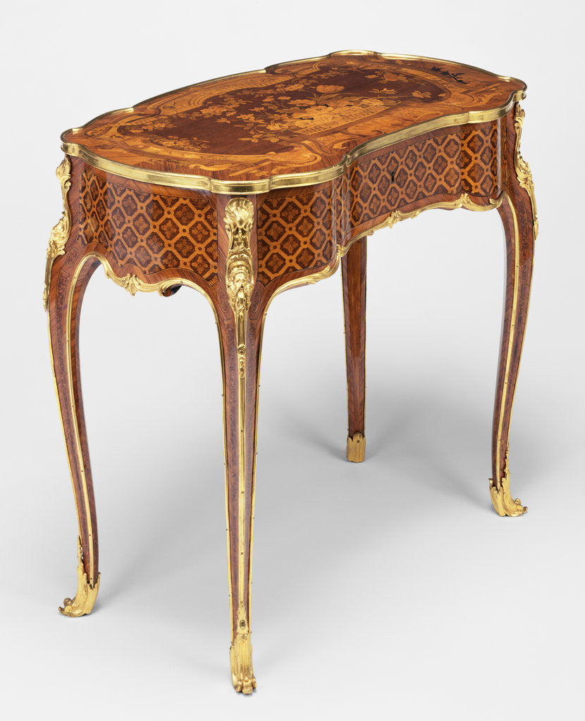 Detail of Writing and Toilette Table by Jean-François Oeben