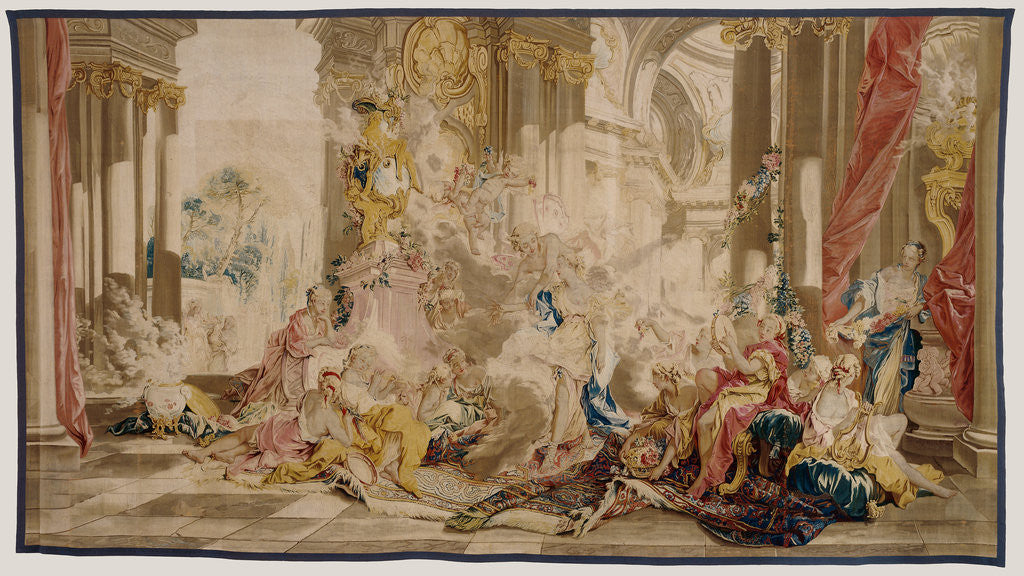 Detail of Tapestry: Psyche at Cupid's Palace by Anonymous