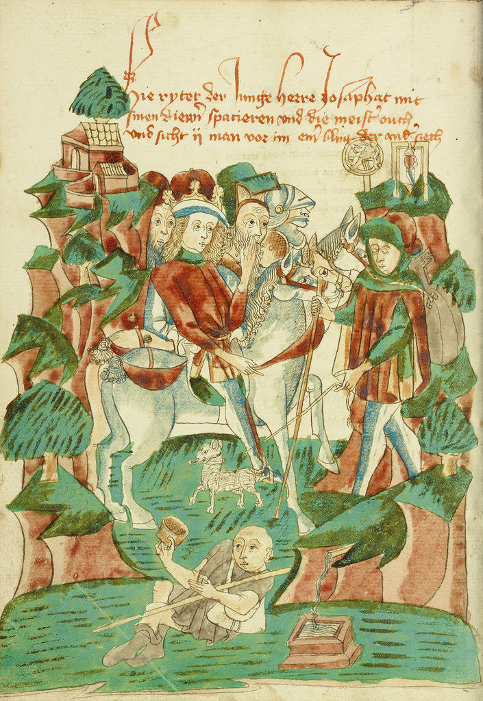 Detail of Josaphat Meeting a Blind Man and a Beggar by Follower of Hans Schilling