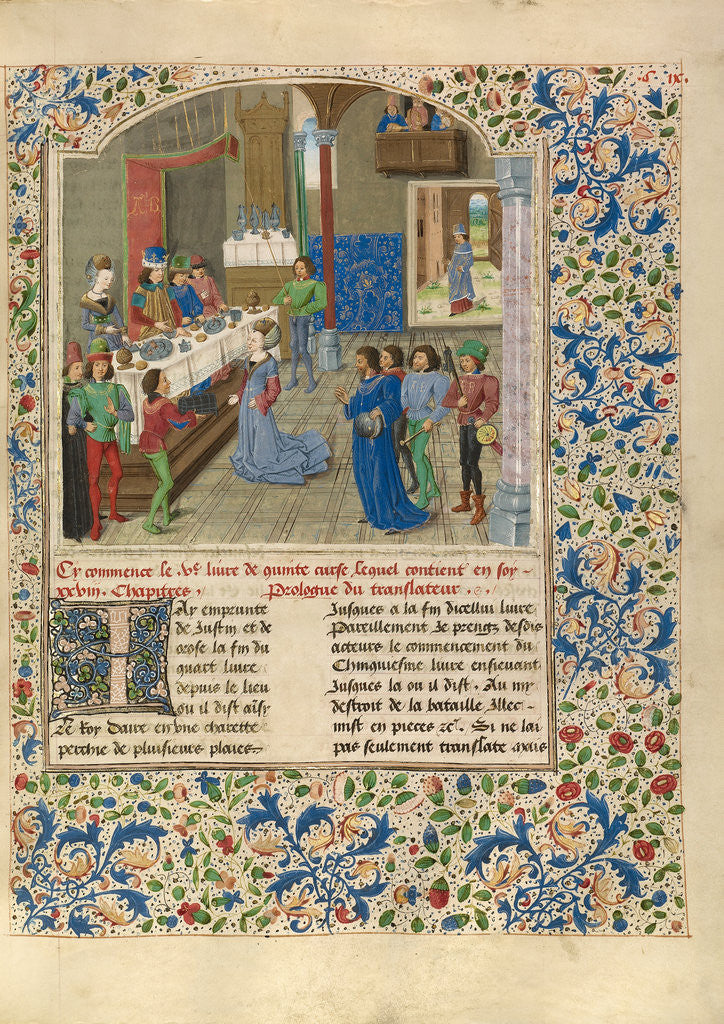 Detail of Alexander and the Niece of Artaxerxes III by Master of the Jardin de vertueuse consolation and assistant