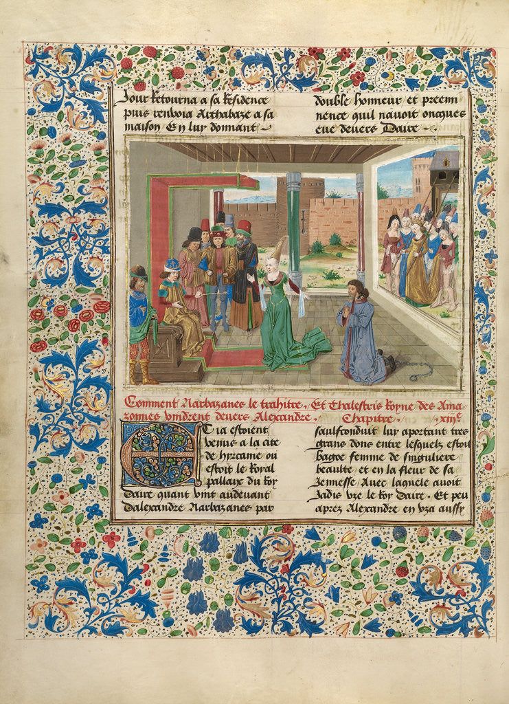 Detail of Bagoas Pleads on Behalf of Nabarzanes by Master of the Jardin de vertueuse consolation and assistant