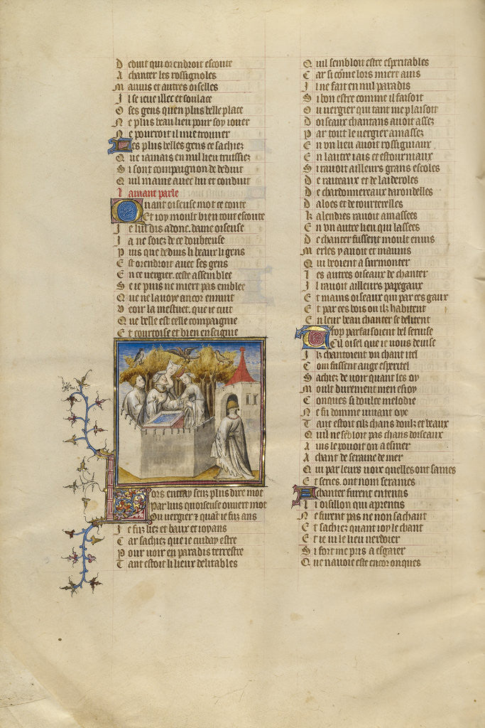 Detail of The Lover Views the Garden by Anonymous