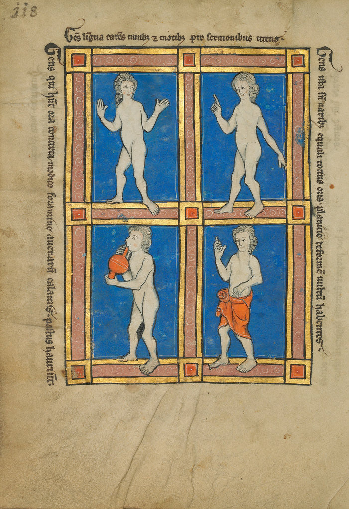 Detail of Men Who Speak Through Gestures, A Man Who Drinks From a Straw, A Man Without a Nose by Anonymous