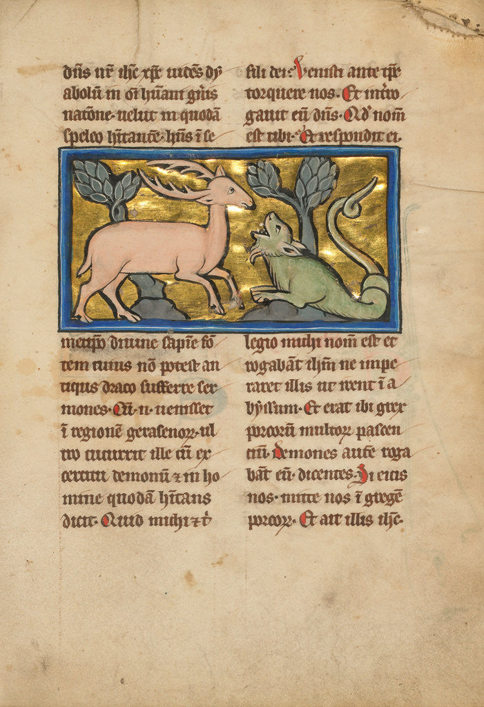 Detail of A Stag before a Dragon-like Snake by Anonymous