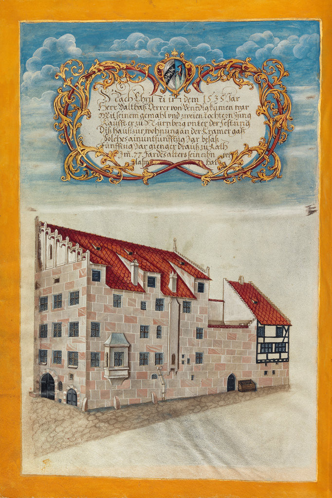 Detail of The Nuremberg Residence of the Derrer Family by Georg Strauch