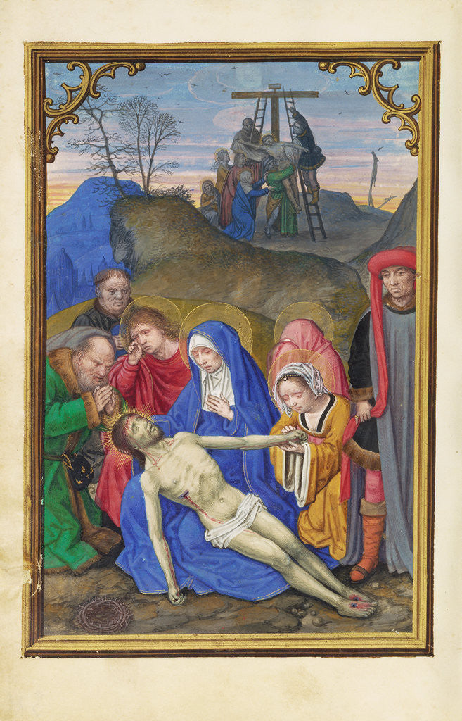 Detail of The Lamentation by Simon Bening