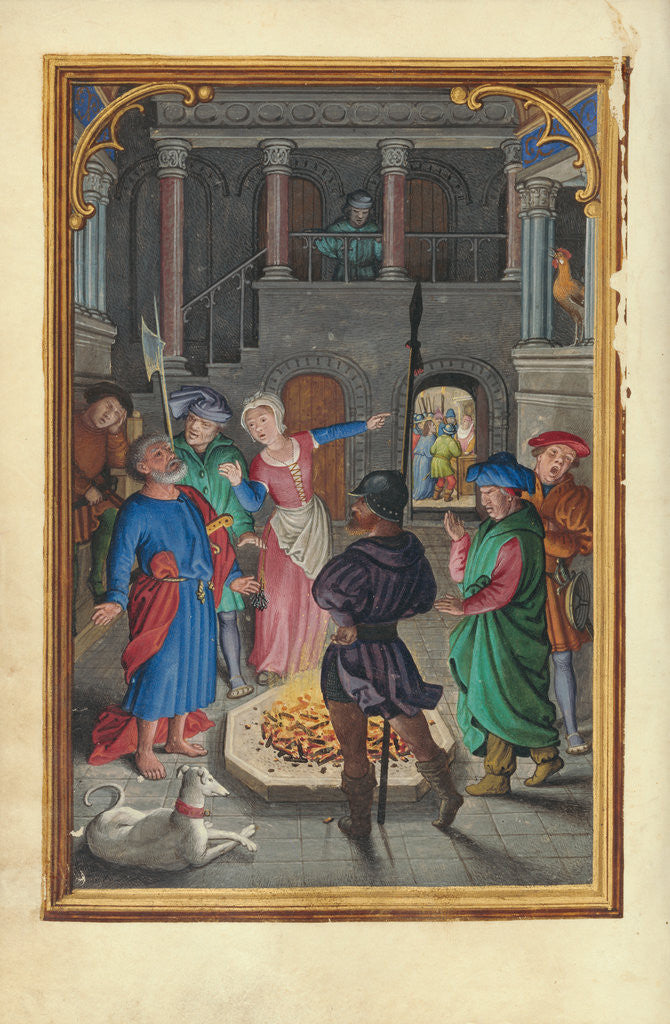 Detail of The Denial of Saint Peter by Simon Bening