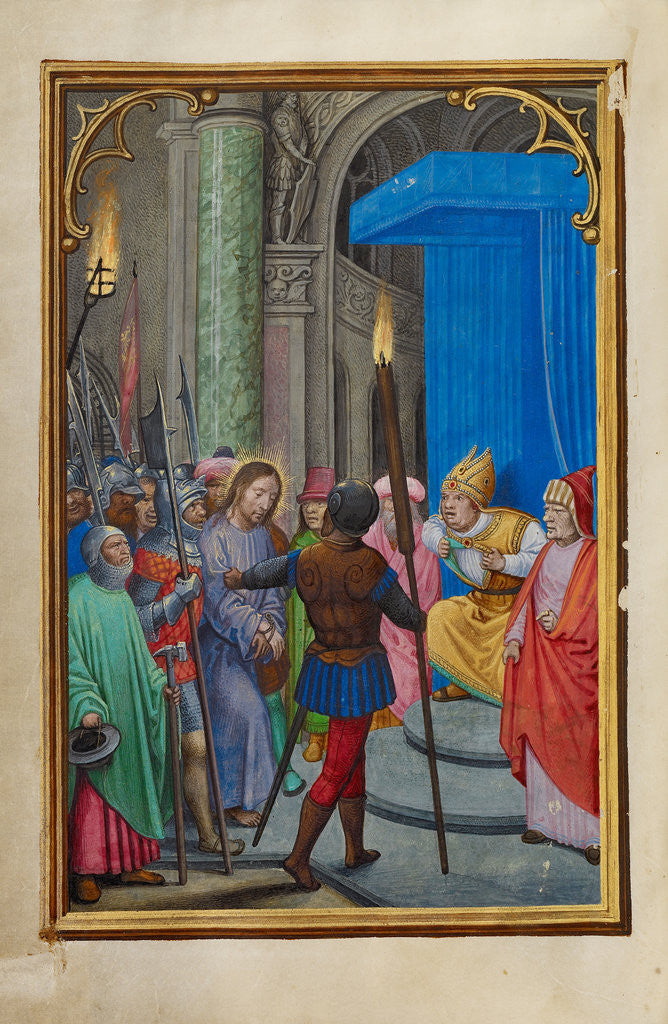 Detail of Christ before Caiaphas by Simon Bening