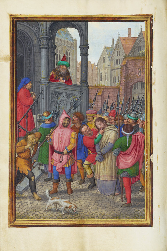 Detail of Christ Led from Herod to Pilate by Simon Bening