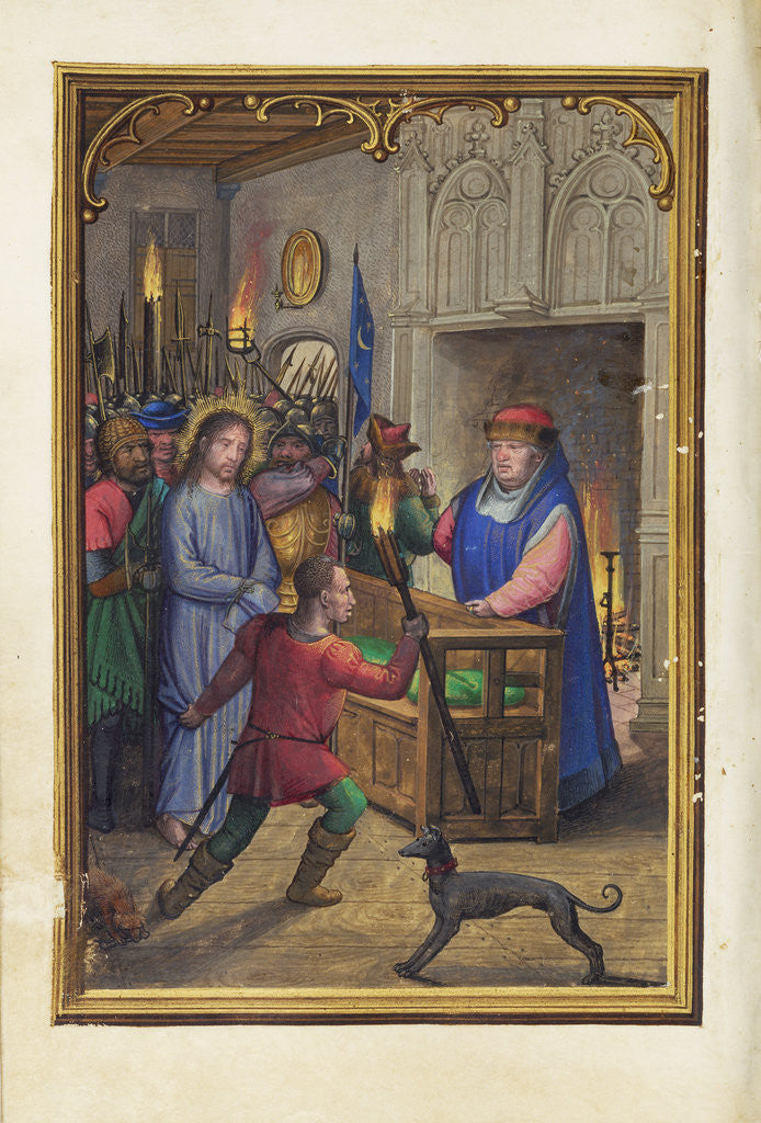 Detail of Christ before Annas by Simon Bening