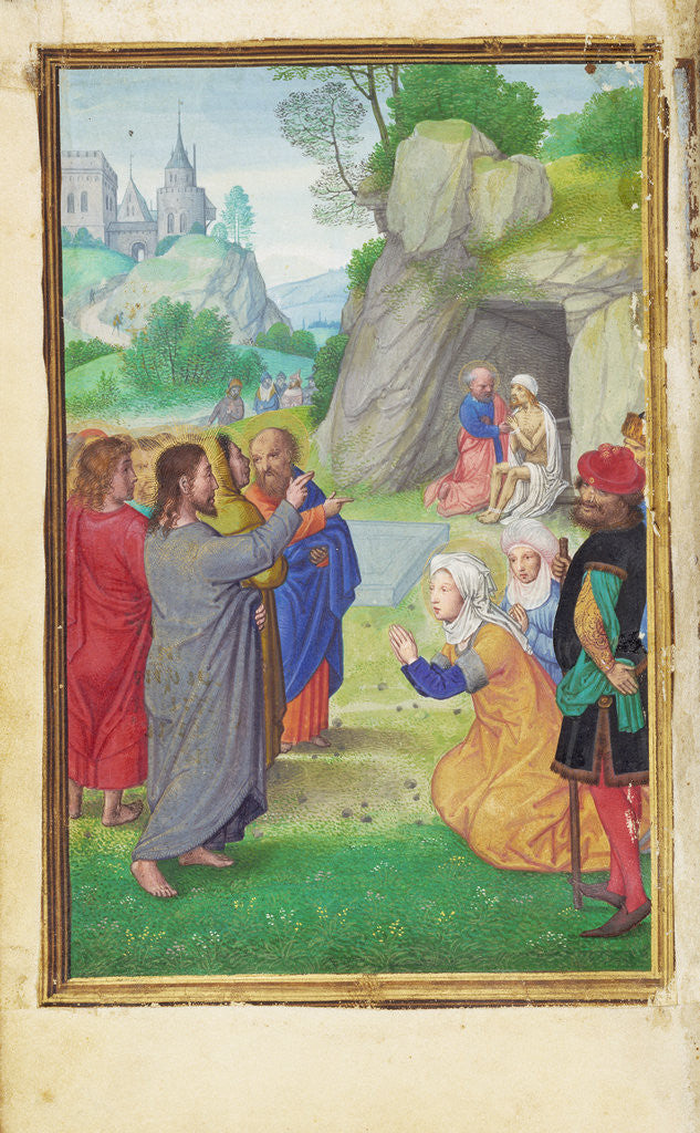 Detail of The Raising of Lazarus by Simon Bening