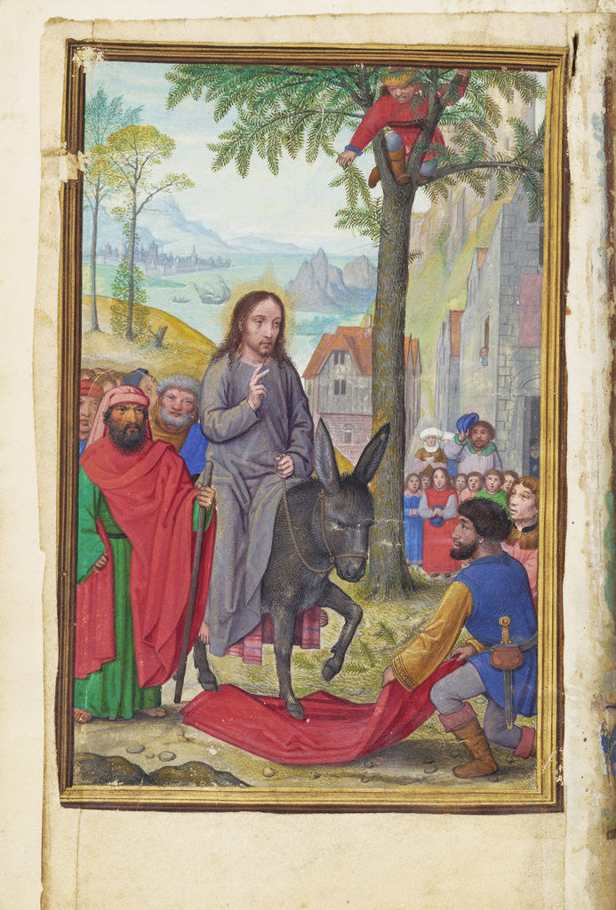 Detail of The Entry into Jerusalem by Simon Bening