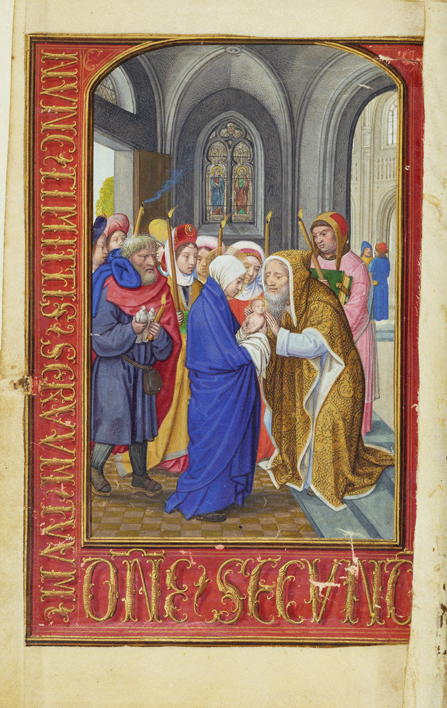 Detail of The Presentation in the Temple by Simon Bening