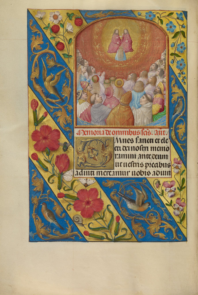 Detail of All Saints by Workshop of Master of the First Prayer Book of Maximilian