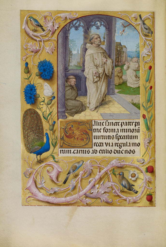 Detail of The Stigmatization of Saint Francis by Master of the Lübeck Bible